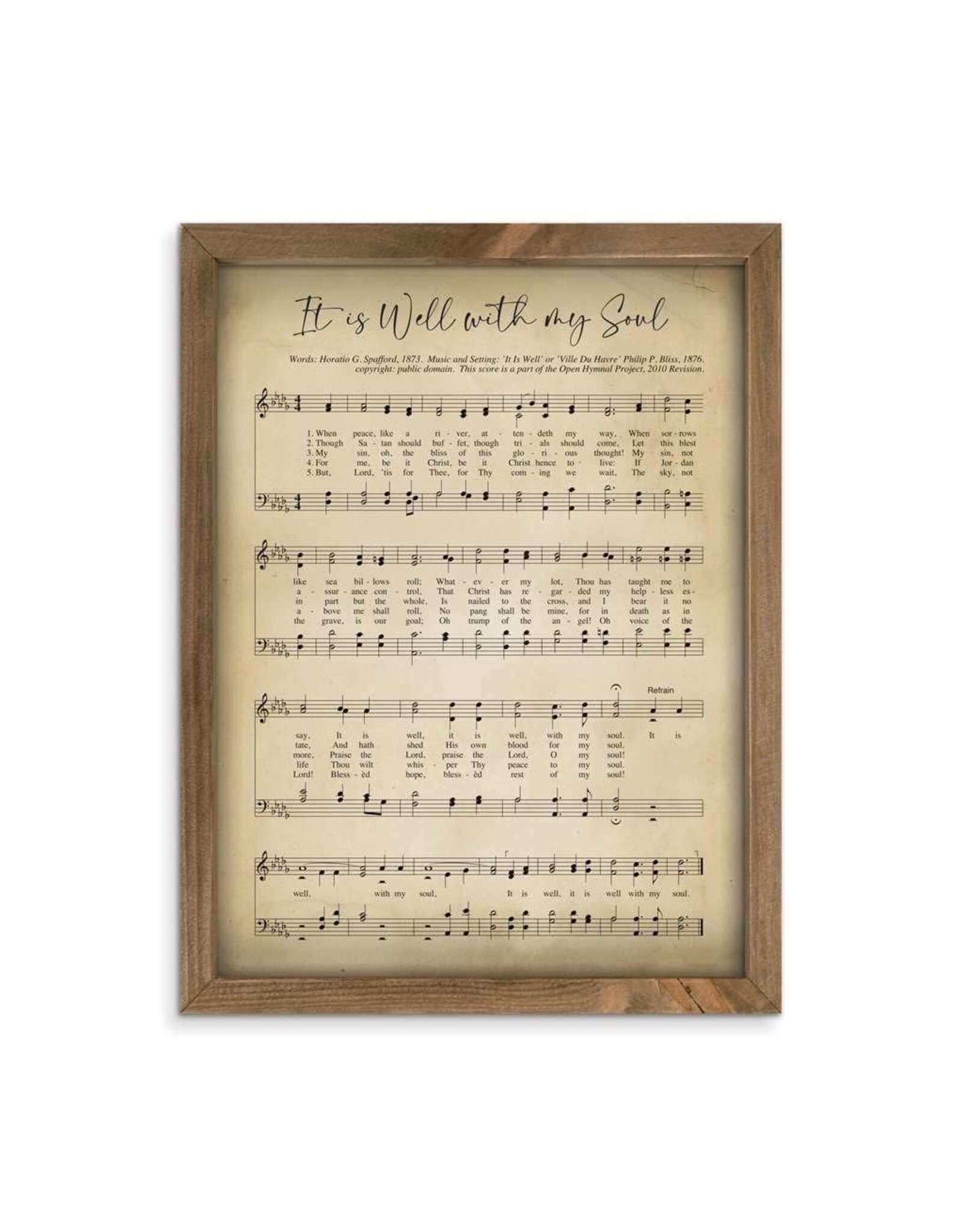 Framed Art - It is Well