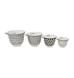 Abstract measuring cups ( 4 pcs)