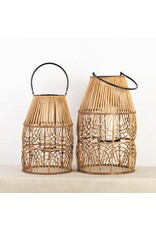 Bamboo Wicker Lantern - Small