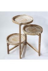 Wooden 3-Tier Flower Stand