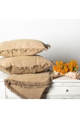 Stone Washed Cushion - Beige