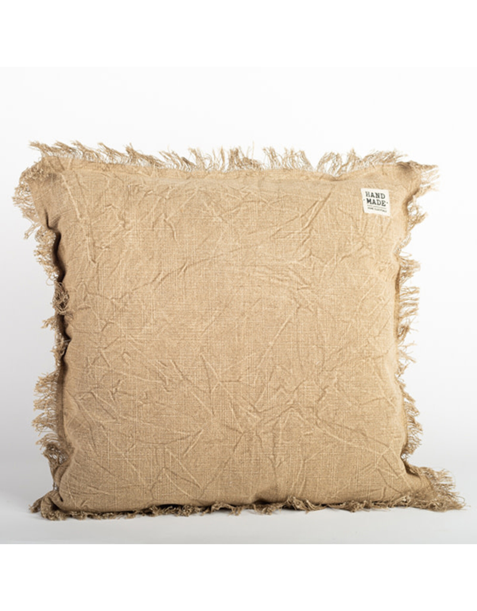 Stone Washed Cushion - Beige