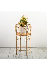 Wicker Bamboo Planter Stand