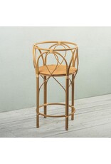 Wicker Bamboo Planter Stand