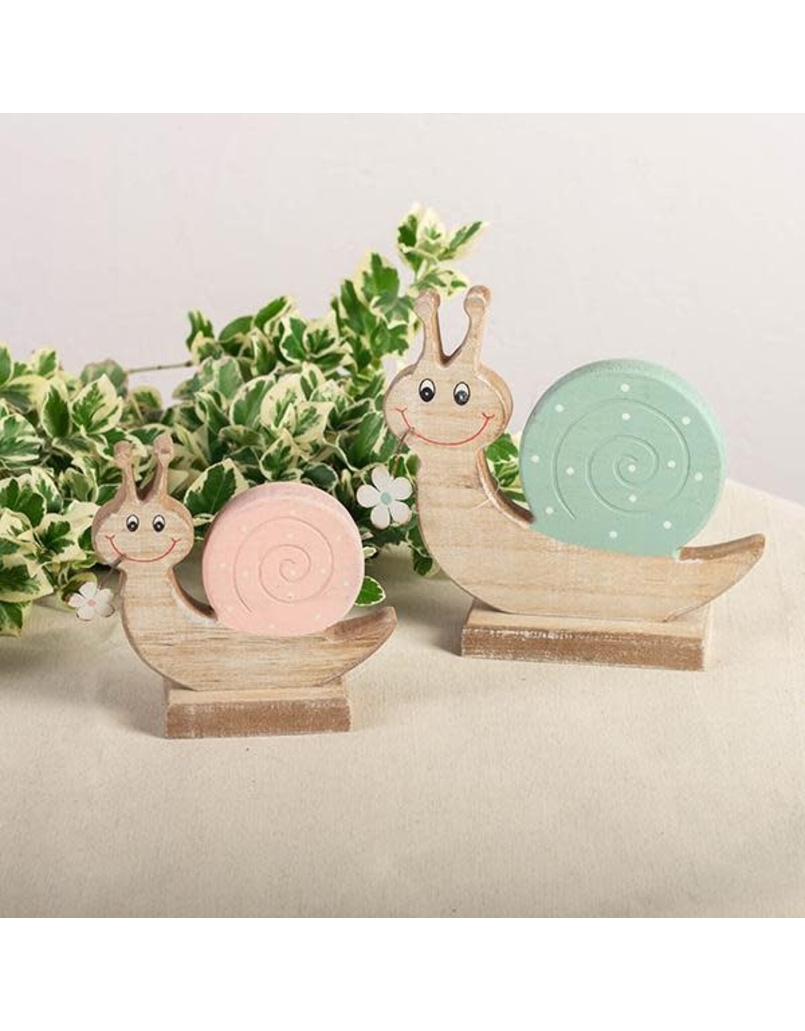 Wooden Snail - Blue