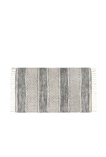 Lima Tasseled Floor Mat 24 X 36 Grey