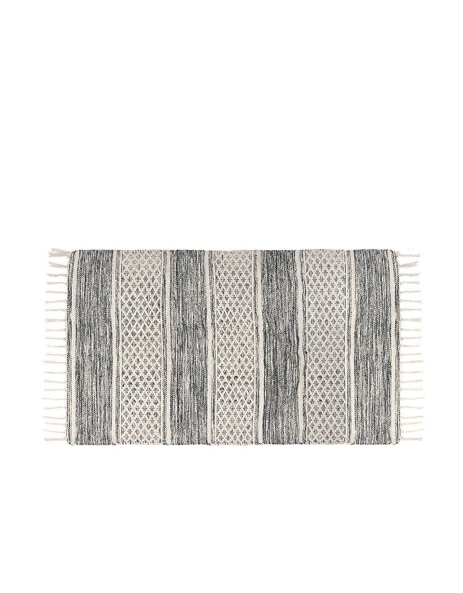 Lima Tasseled Floor Mat 24 X 36 Grey
