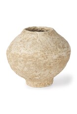 Ritu Beige Paper Mache Vase - small