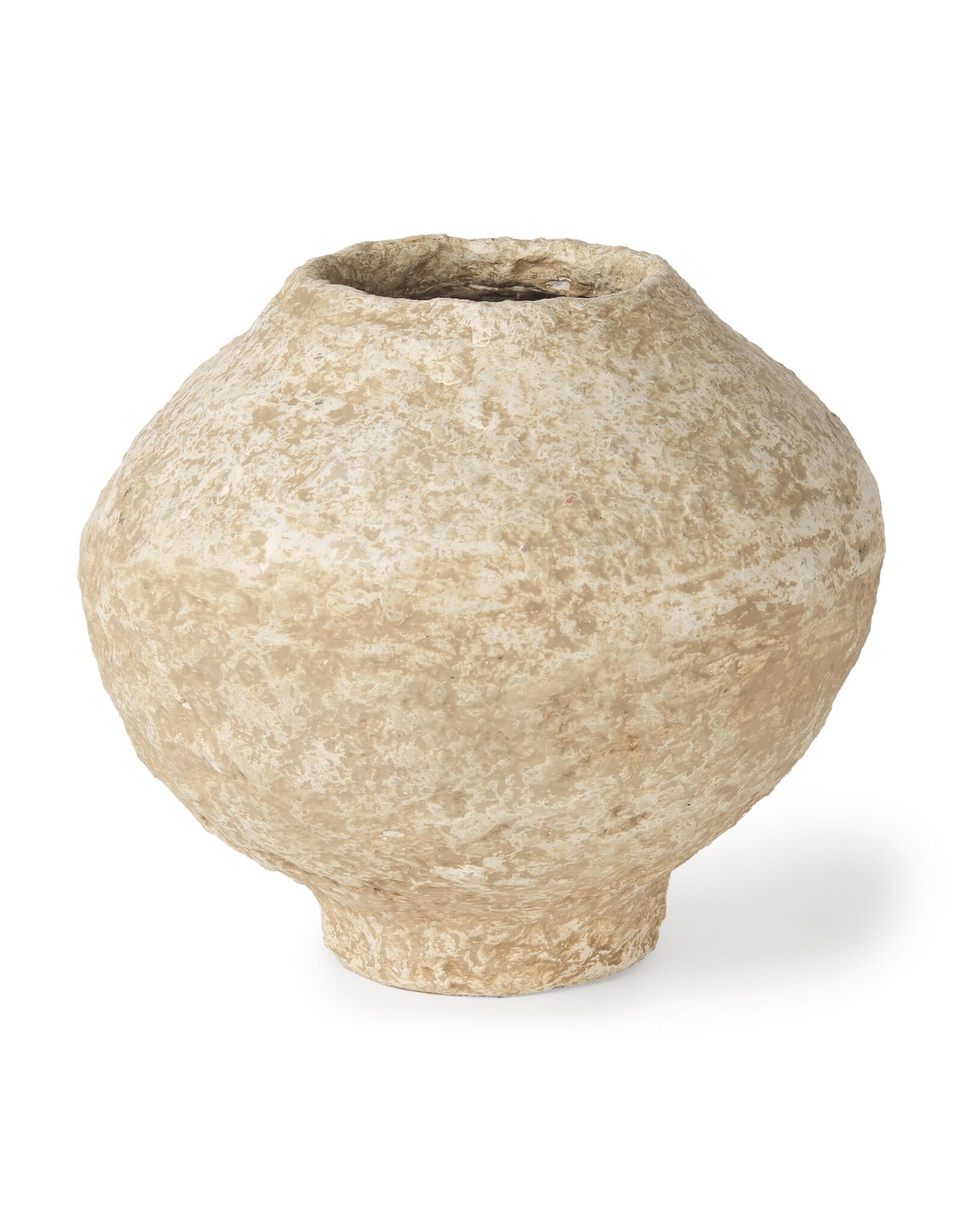 Ritu Beige Paper Mache Vase - small