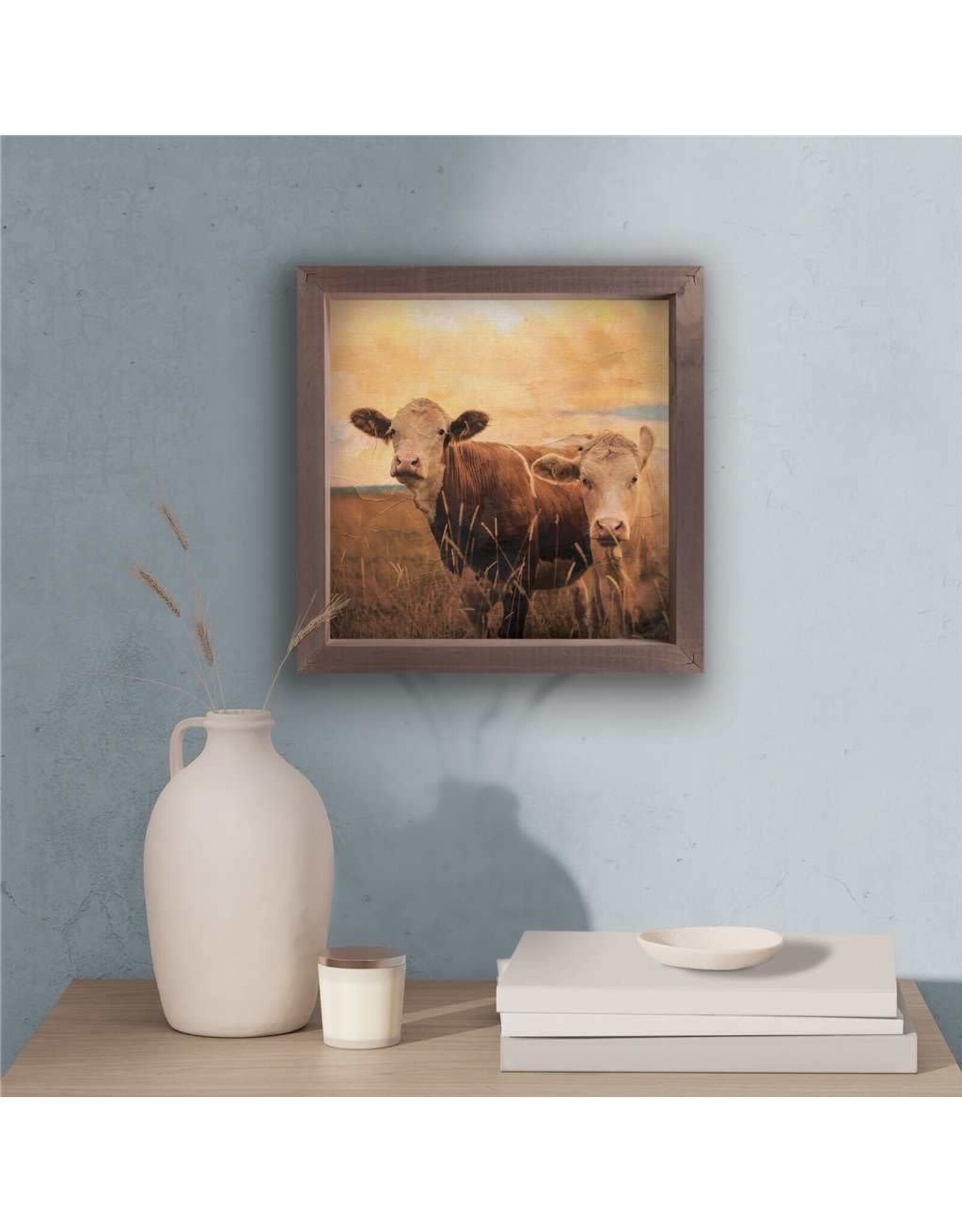 Framed Art - Two Cows