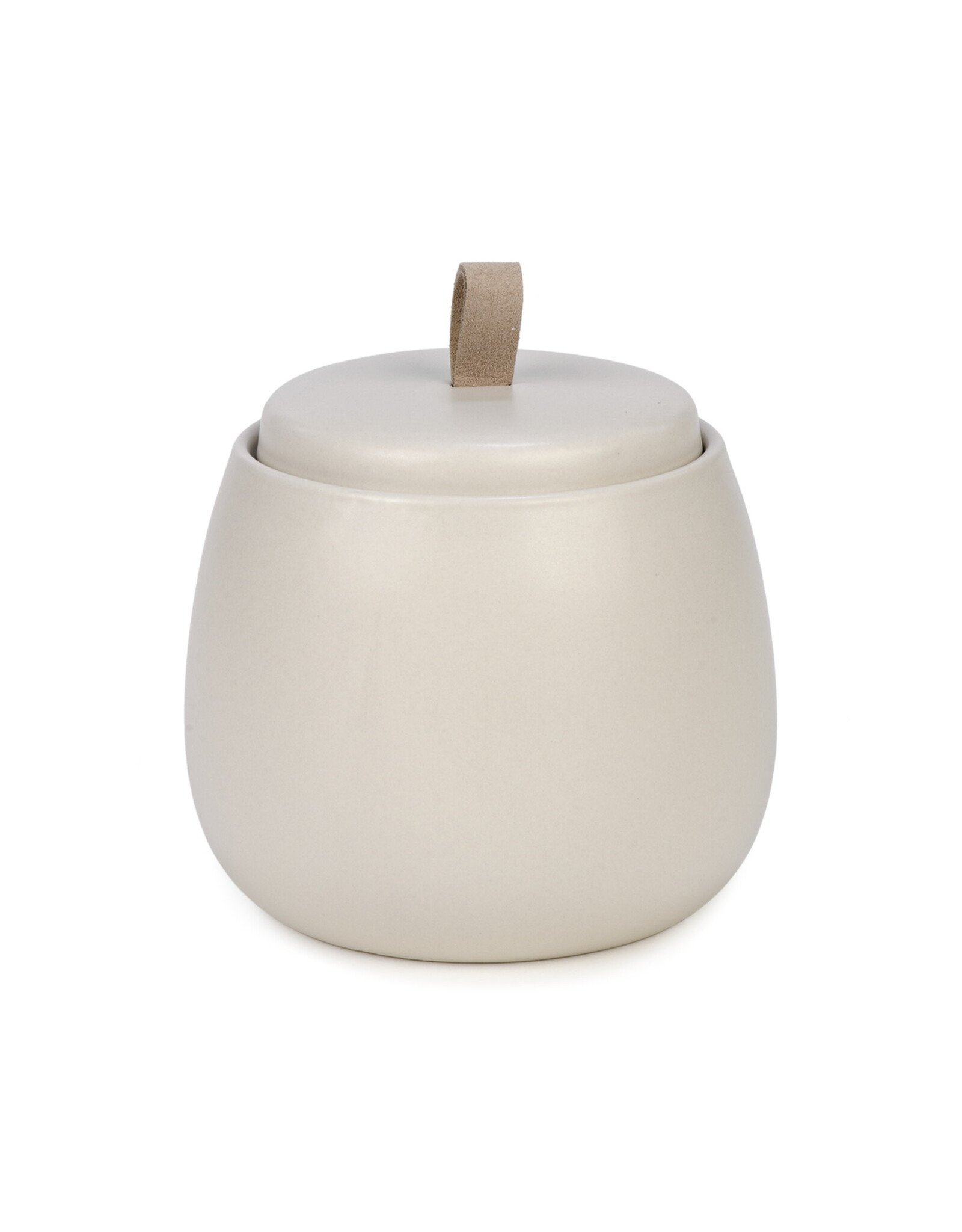 Cream Scented Candle with Lid