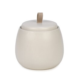 Cream Scented Candle with Lid