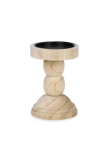 Natural Candle Holder -7"