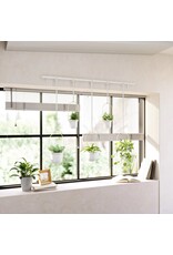 Triflora 5 Hanging Planter - White & Brass