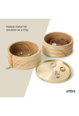 Tesora Storage Box - Natural/Brass