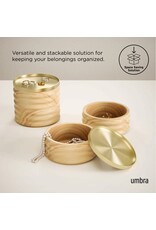 Tesora Storage Box - Natural/Brass