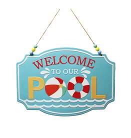 Sign - Welcome to our Pool