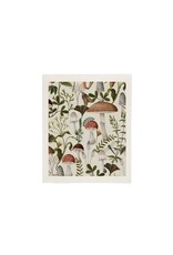 Mushrooms Repeat Sponge Cloth