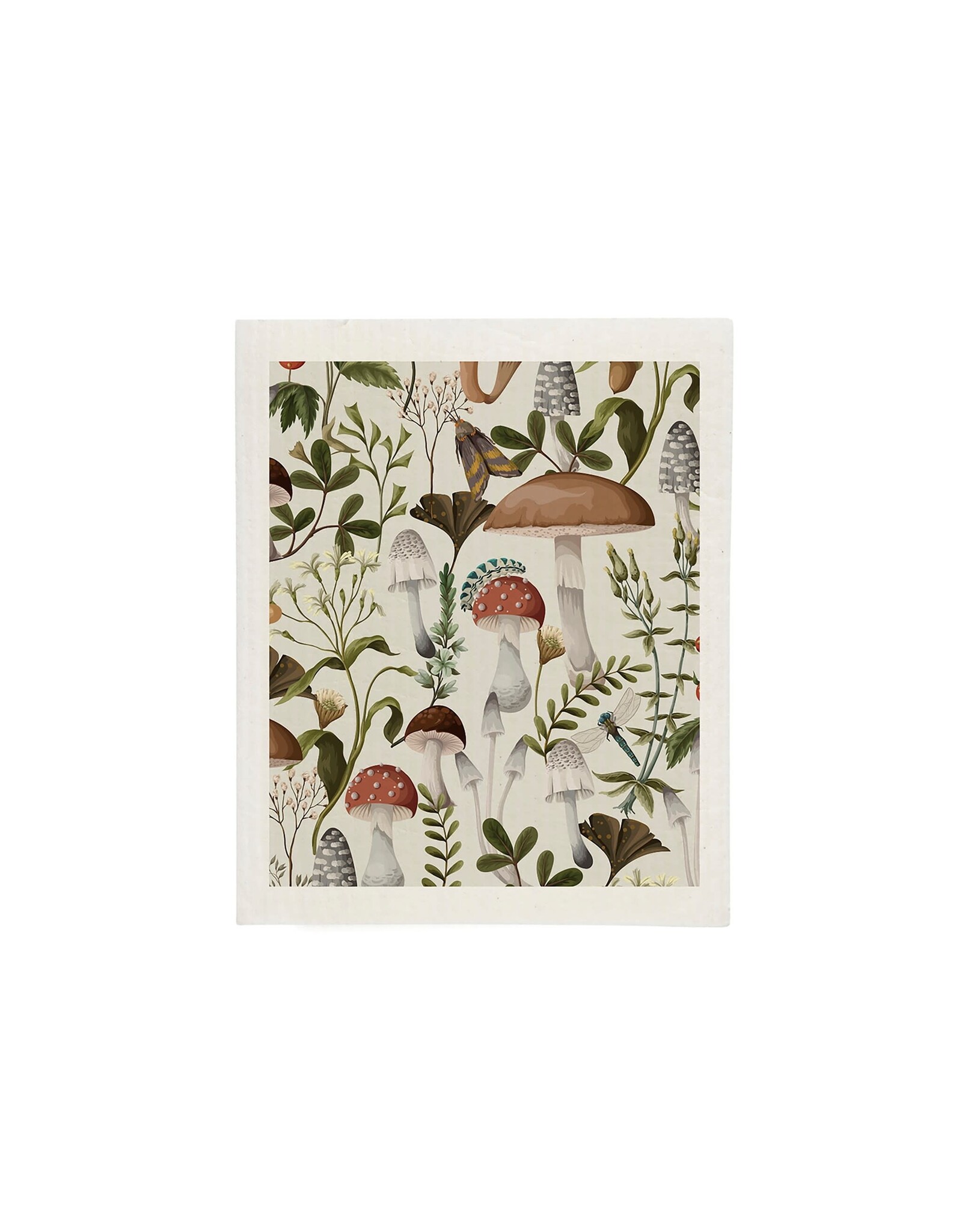 Mushrooms Repeat Sponge Cloth
