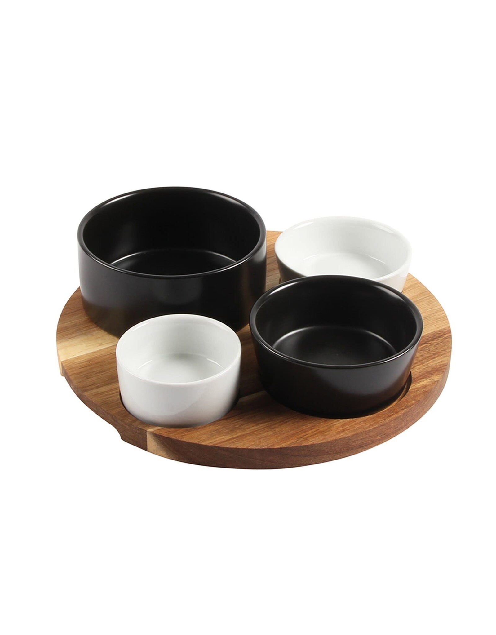 Cabo 5Pc Tapas Set Black/White