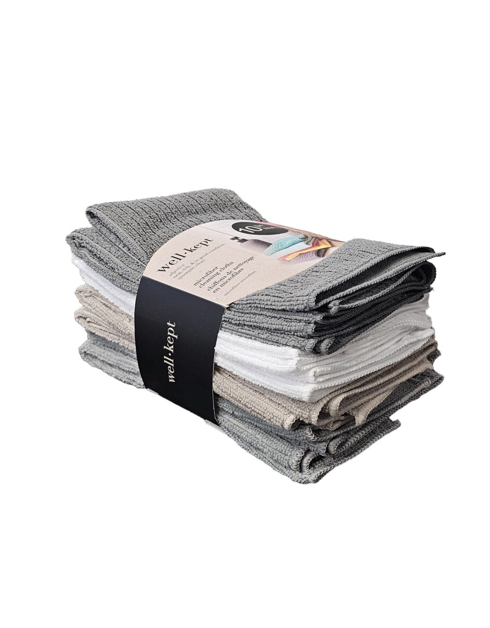 Neutral Microfiber Towels, set of 10