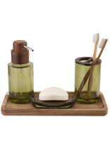 Vaso Soap Dispenser Glass - green