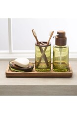 Vaso Toothbrush Holder Glass - Green