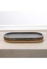 Soren Terrazo Cement Tray - Black