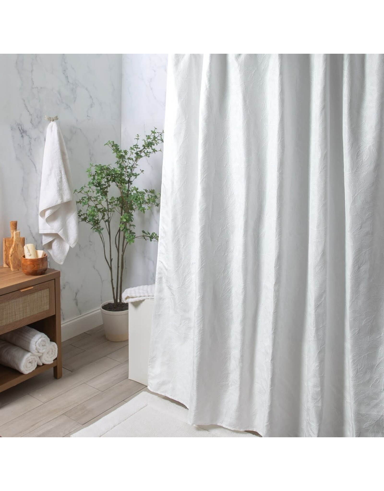 Birch Shower Curtain 70"x72" - White