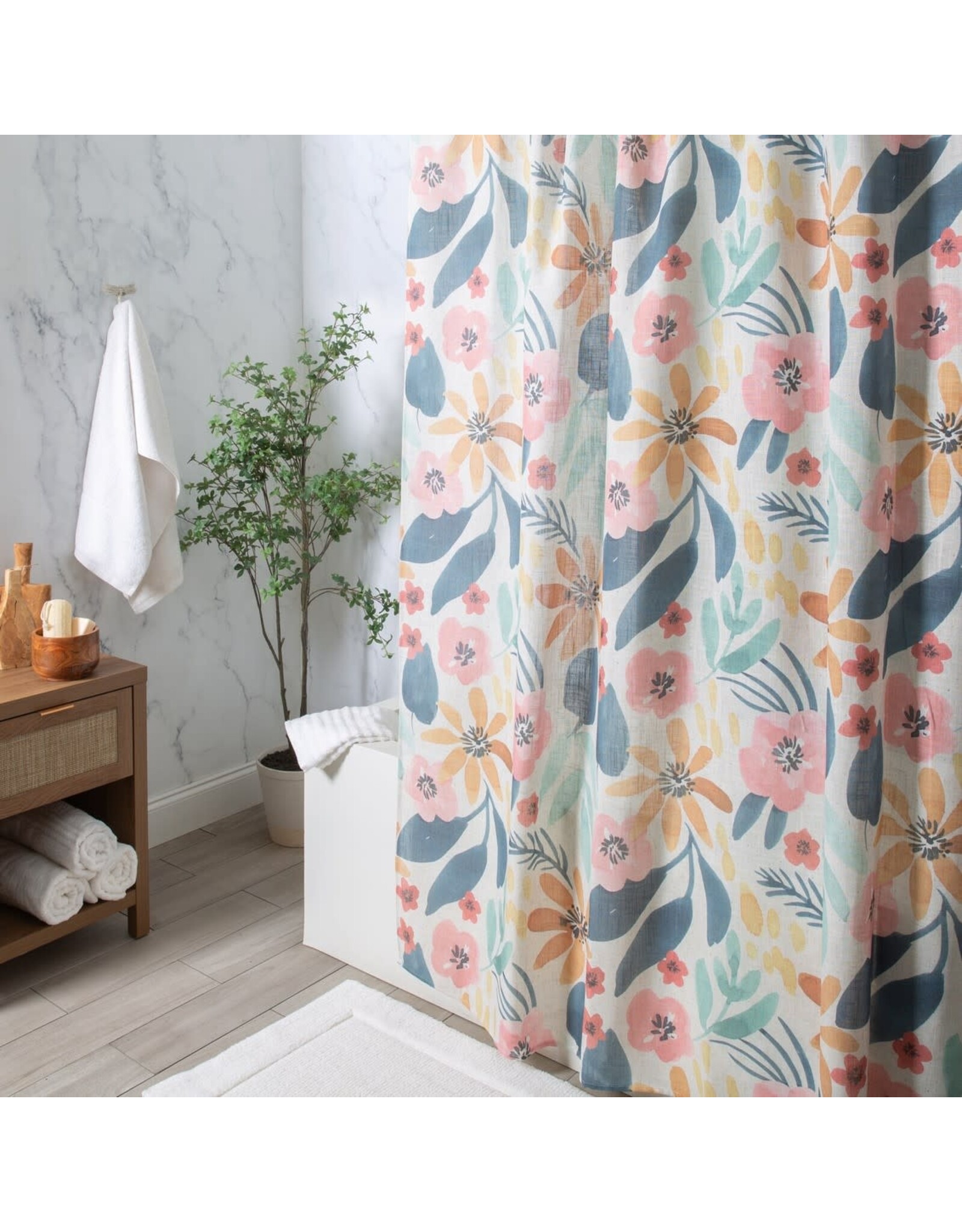 Saltillo Fabric Shower Curtain 72"x72"