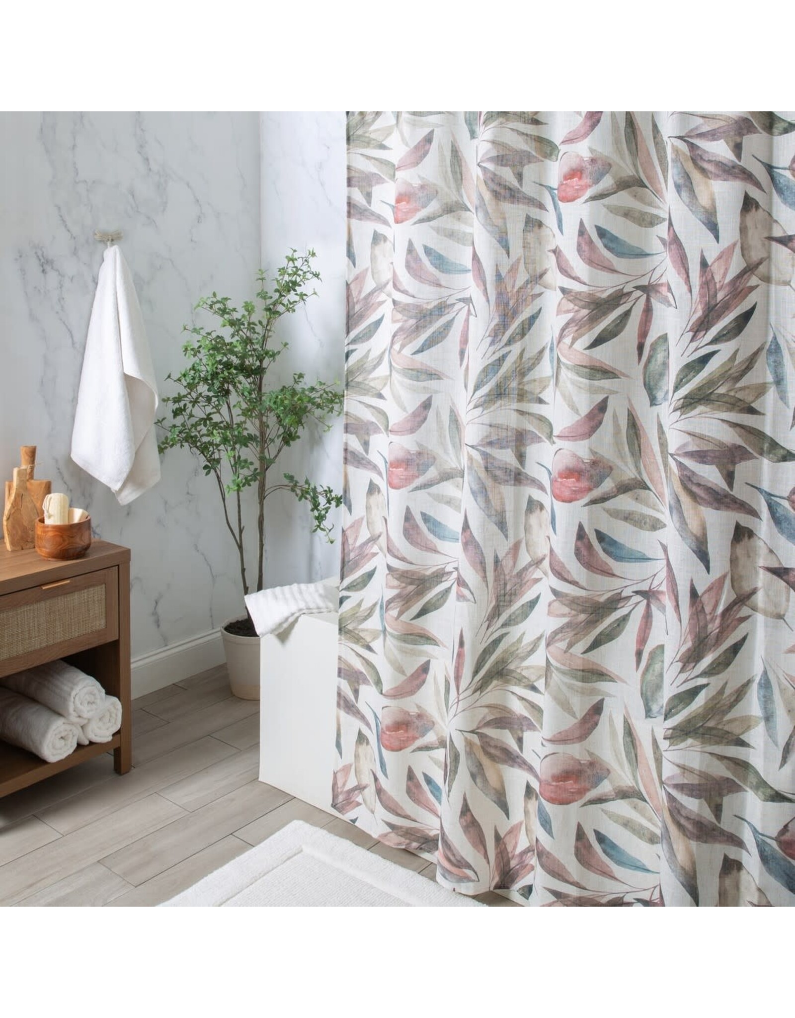 Meredith Fabric Shower Curtain 72"x72"