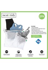 Mesh Double Pocket Was Bag Set - White