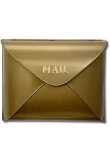 Large Envelope Mailbox - Antique Brass