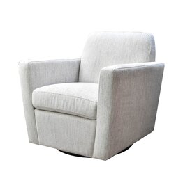 Cooper Swivel Club Chair - Woven Linen