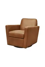 Cooper Swivel Club Chair - Woven Linen