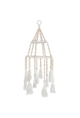 Hanging Beaded Decor with Fringe
