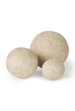 Sunita Beige Paper Mache Orb - small