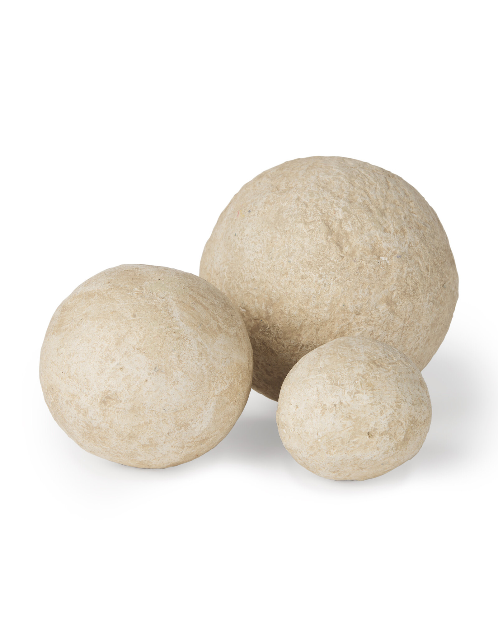 Sunita Beige Paper Mache Orb - small