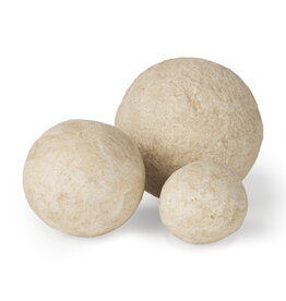 Sunita Beige Paper Mache Orb - small