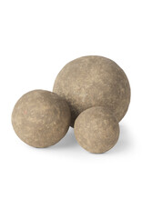 Sunita Grey Paper Mache Orb - large