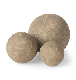 Sunita Grey Paper Mache Orb - medium