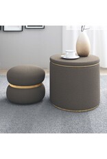 Cecily 2 Piece Ottoman Set- Warm Grey Cecily 2 Piece Ottoman Set- Warm Grey