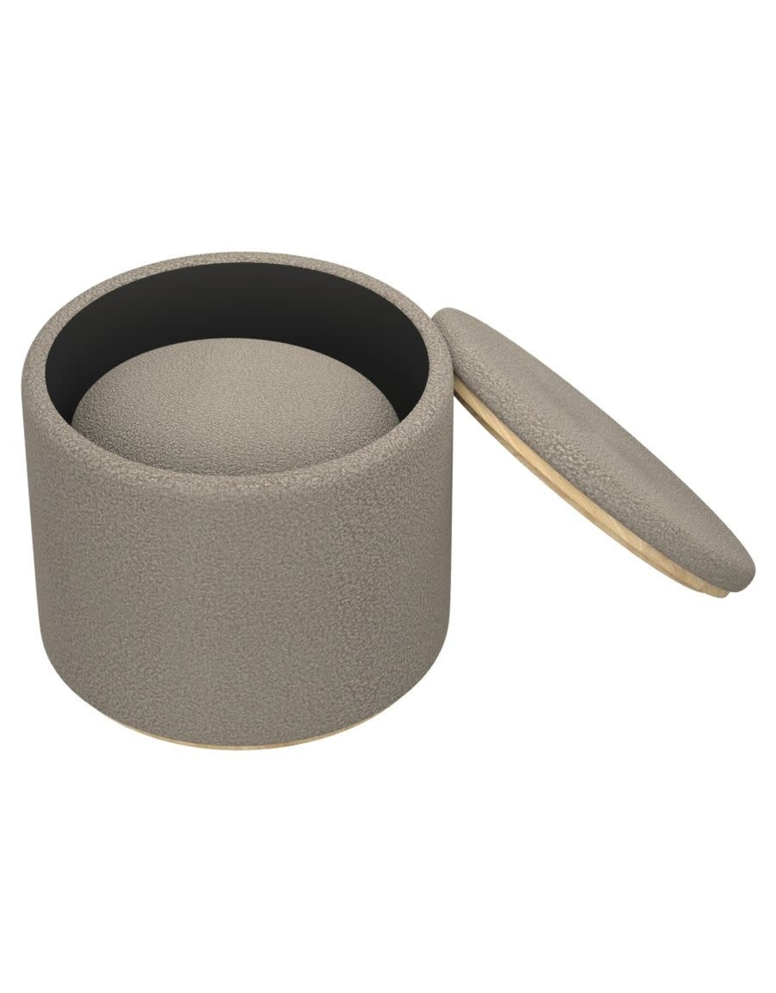 Cecily 2 Piece Ottoman Set- Warm Grey