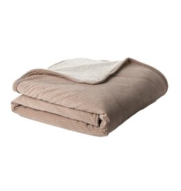 Corduroy Taupe Throw - 50X60