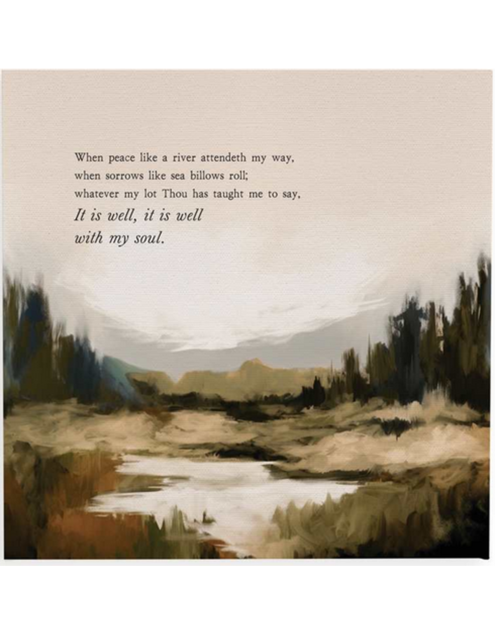 Canvas Art - Peace Like a River
