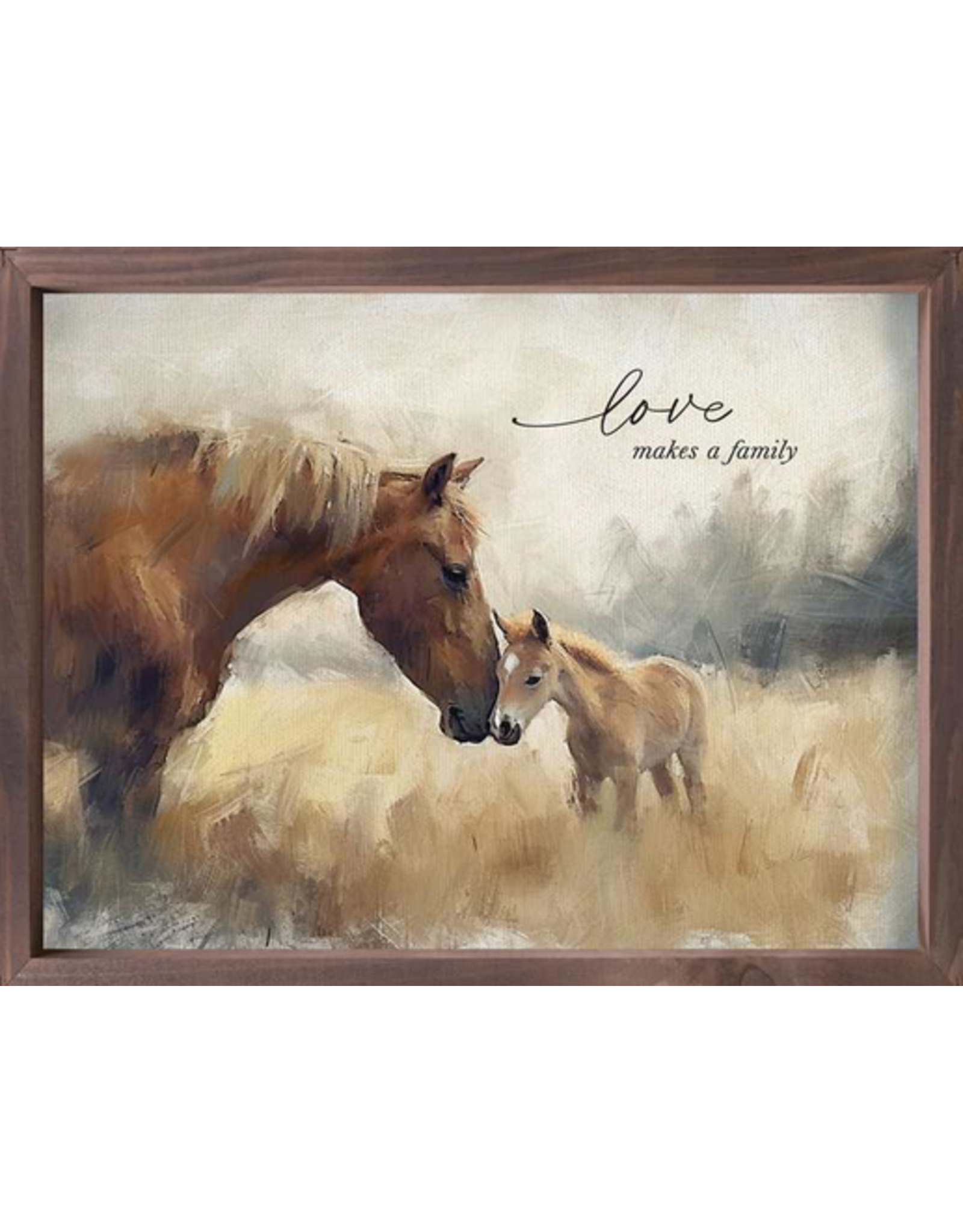Framed Linen Art - Love Makes Family