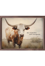 Framed Linen Art - Be Strong