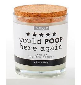 Scented Candle - Would Poop Here Again