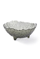 Large Grey Glass Bowl