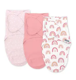 Rainbow  3PK Swaddle - 0-3months